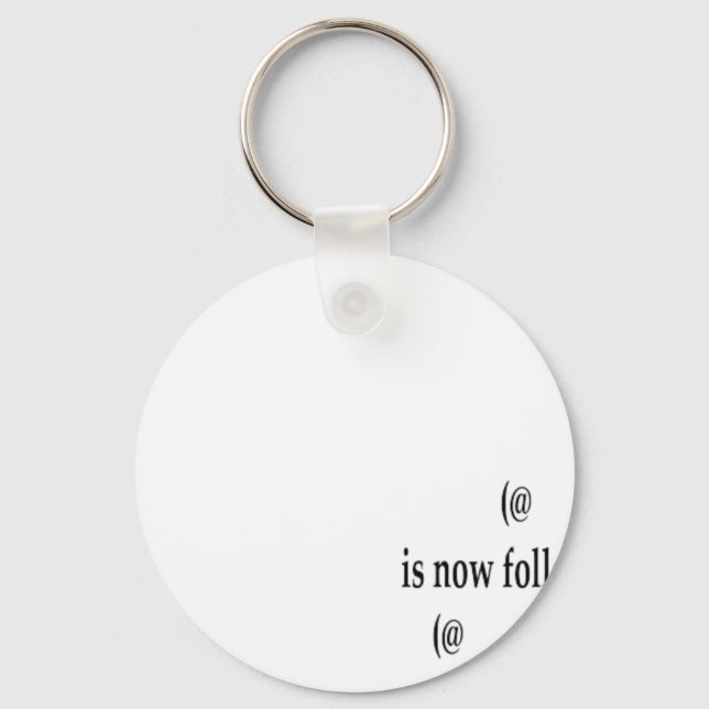 Example following on Twitter Add Text Keychain (Front)