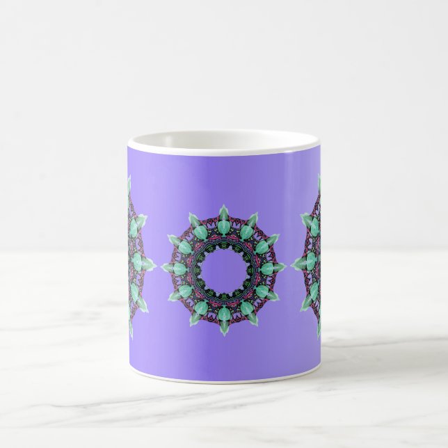 EXAMPLE ONLY COLOR gradients - violet Coffee Mug (Center)