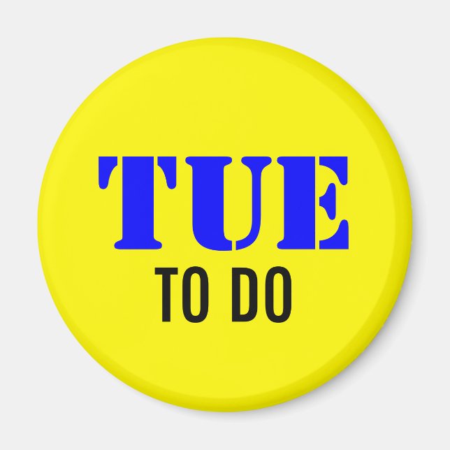 EXAMPLE: ONLY COLOR / lemon + your text Magnet (Front)