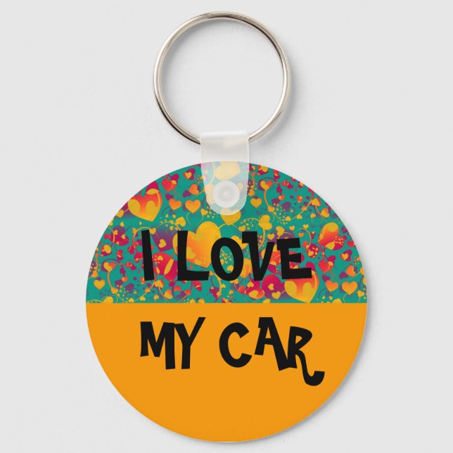 EXAMPLE: ONLY COLOR - orange Keychain (Front)