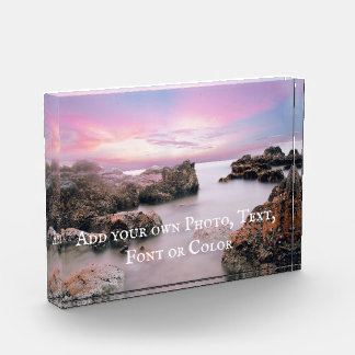 Example: Personilise by adding your own image etc. Photo Block