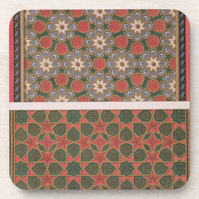 Examples of ceiling decorations, from 'Arab Art as Drink Coaster (Front)