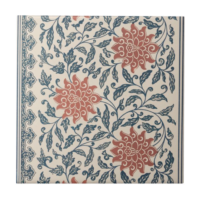 Examples of Chinese Ornament Pl. 41 by Owen Jones Ceramic Tile (Front)