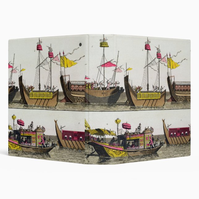 Examples of Chinese ships, illustration from 'Le C 3 Ring Binder (Background)