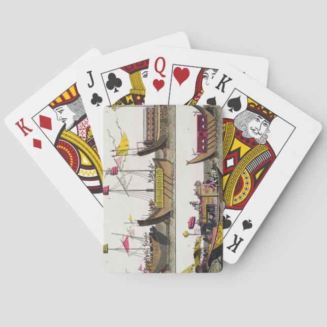 Examples of Chinese ships, illustration from 'Le C Poker Cards (Back)
