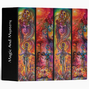 EXCALIBUR AND DURENDAL Magic Swords Watercolor 3 Ring Binder