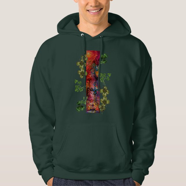 EXCALIBUR AND SHAMROCKS St.Patrick's Day Party Hoodie (Front)