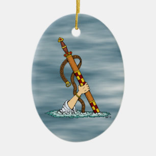 Excalibur Ceramic Ornament