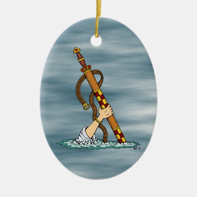 Excalibur Ceramic Ornament (Front)
