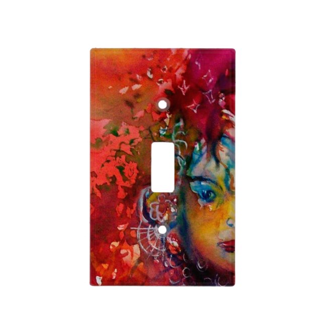 EXCALIBUR Detail ,red purple blue Light Switch Cover (Front)