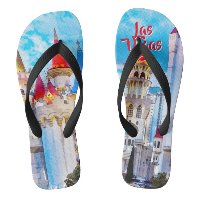 Excalibur Las Vegas Flip Flops (Footbed)