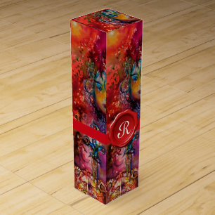 EXCALIBUR,MAGIC AND MYSTERY ,RED WAX SEAL MONOGRAM WINE BOX