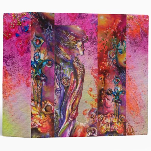 EXCALIBUR Magic Sword Arthurian Legends Watercolor 3 Ring Binder