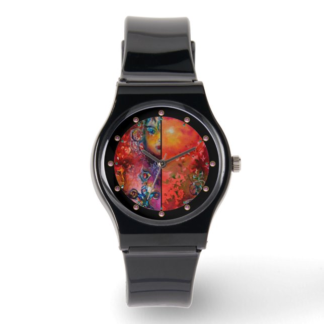 EXCALIBUR ,Magıc Sword Red Purple Blue Fantasy Watch (Front)