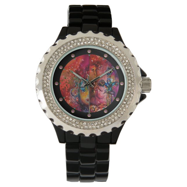 EXCALIBUR ,Magıc Sword Red Purple Blue Fantasy Watch (Front)