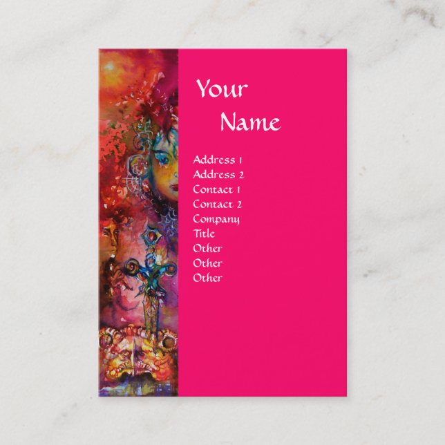 EXCALIBUR  MONOGRAM BUSINESS CARD (Front)