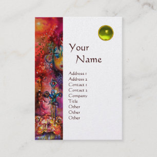 EXCALIBUR MONOGRAM metallic gold Business Card