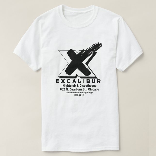 Excalibur Nightclub & Discotheque (1989-2012) T-Shirt (Design Front)