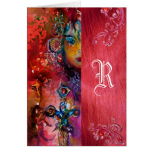 EXCALIBUR QUEEN OF MAGIC SWORD Fantasy Monogram Cards