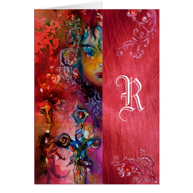 EXCALIBUR QUEEN OF MAGIC SWORD Fantasy Monogram Cards (Front)