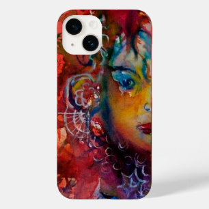 EXCALIBUR,QUEEN OF MAGIC SWORD Fantasy Red Yellow Case-Mate iPhone 14 Case