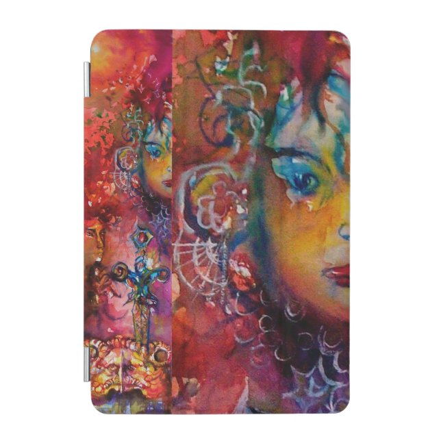 EXCALIBUR, Red Purple Black iPad Mini Cover (Front)