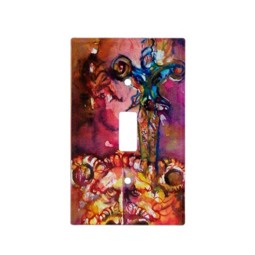 EXCALIBUR red purple blue Light Switch Cover