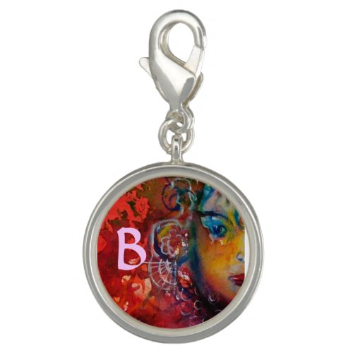 EXCALIBUR red purple blue monogram Charm