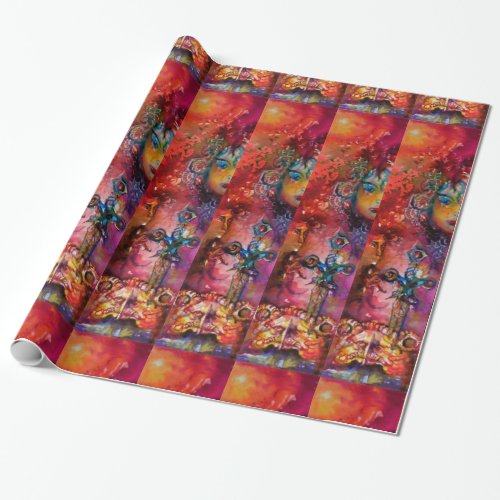EXCALIBUR red purple blue Wrapping Paper