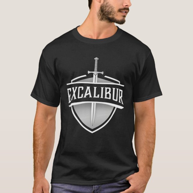 Excalibur The Legendary Sword in the Stone of King T-Shirt (Front)