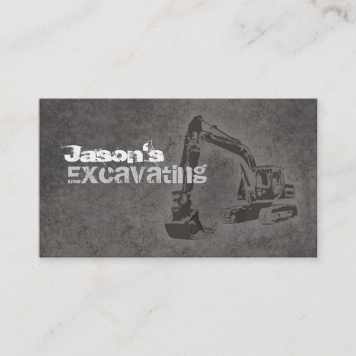Excavating Business Cards