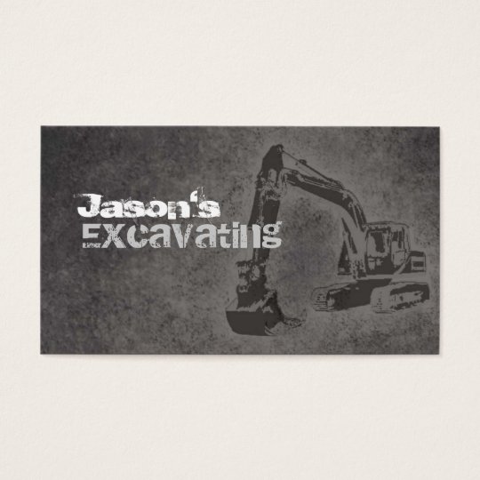 Excavating Business Cards | Zazzle.com