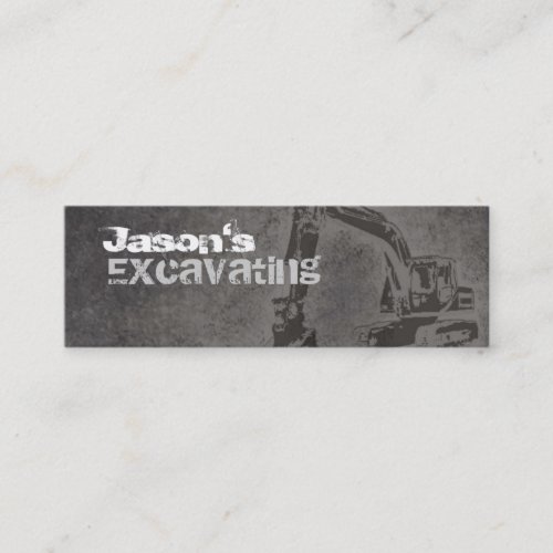 Excavating Skinny Business Cards