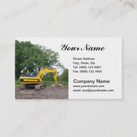 Excavation Business Card