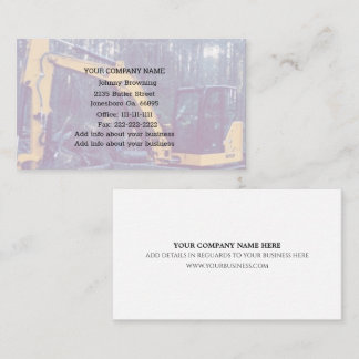 Excavation Service Business Card