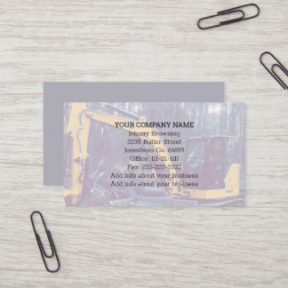Excavation Service Business Card