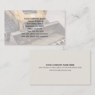 Excavation Service Business Card