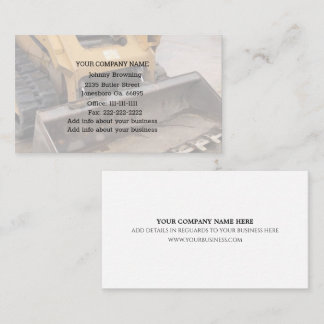 Excavation Service Business Card