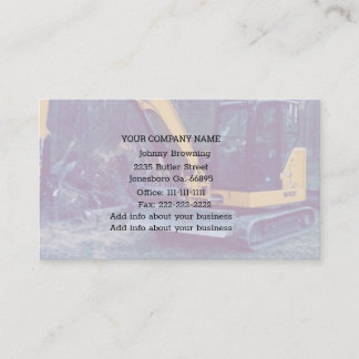 Excavation Service Business Card