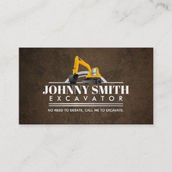 Excavation Slogans Business Cards by MsRenny at Zazzle