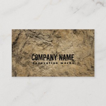 Excavation Works Business Card by GetArtFACTORY at Zazzle