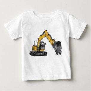 Excavator #1 by Fameland Baby T-Shirt