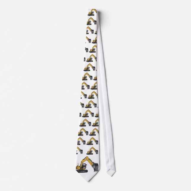 Excavator #1 by Fameland Neck Tie (Front)
