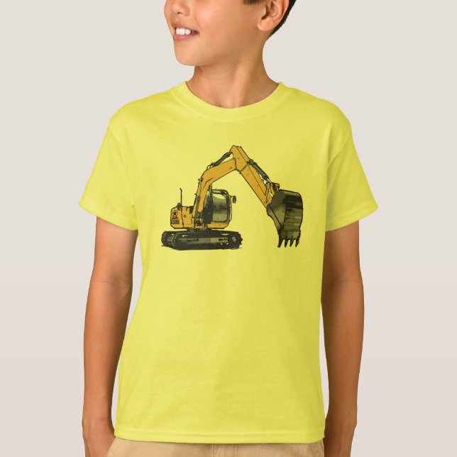 Excavator #1 by Fameland T-Shirt (Front)