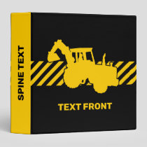 Excavator 3 Ring Binder