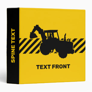 Excavator 3 Ring Binder