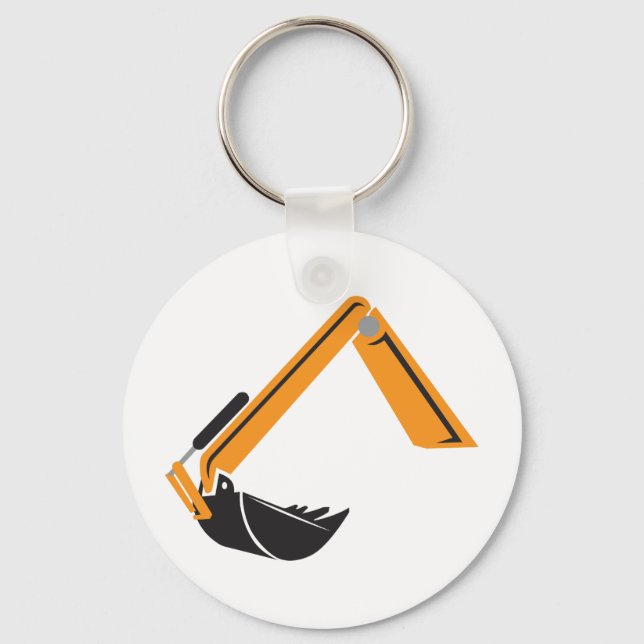Excavator Arm Keychain (Front)