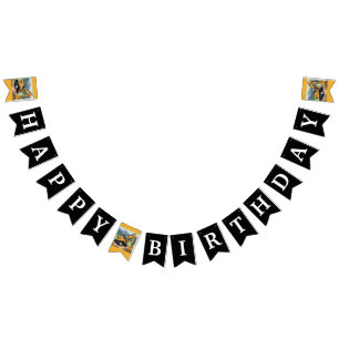 Excavator Birthday Construction Equipment Party Bunting Flags