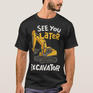 Excavator Construction Birthday T-Shirt