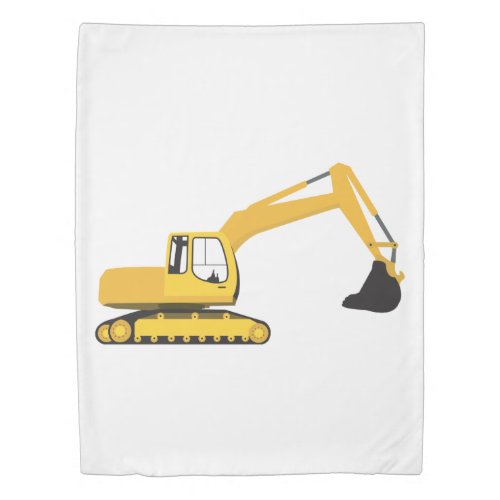 Excavator Construction Truck Duvet Cover